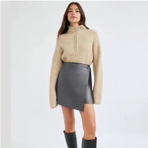 Babaton Vegan Mini Skirt